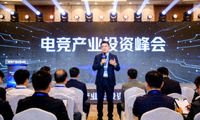电竞产业投资峰会现场嘉宾演讲照片