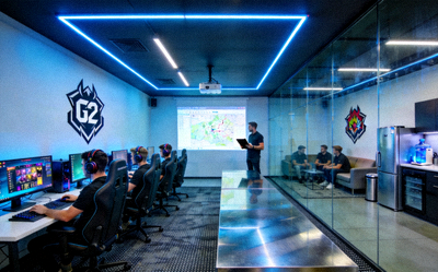 G2 Esports多项目战队训练基地内部环境